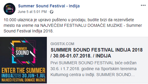 Summer Sound Festival 10.000 ulaznica u prodaji