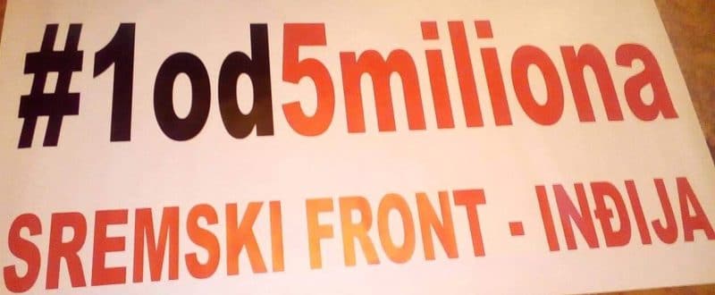 Prvi protest #1 od 5 miliona u Inđiji 1.februara