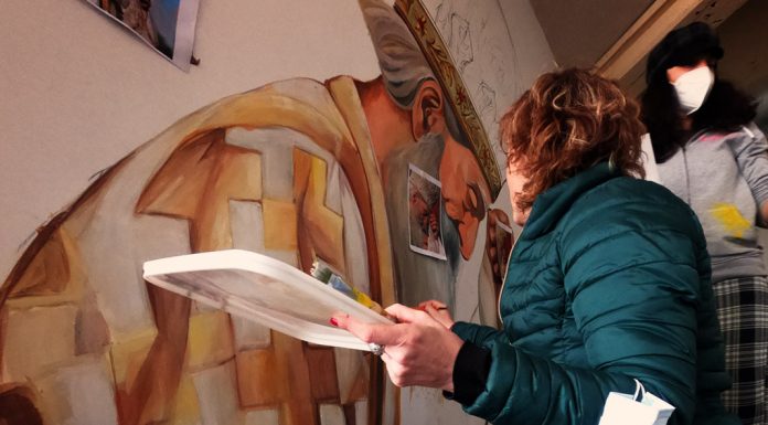 Mural Patrijarha Pavla u Inđiji Mural Patrijarh Pavla u Indjiji