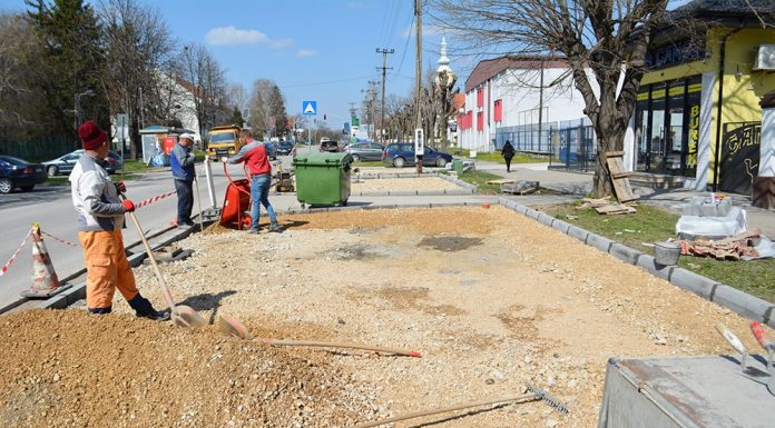 Izgradnja parkinga u centru Beške Foto: Opstina Indjija